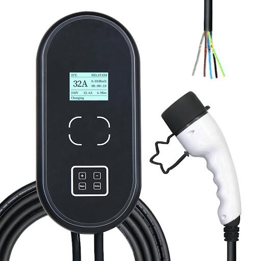 7.4 KW Type 2 / Type 1 Wall Mounted EV Charging Station