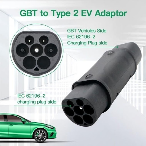 32A3P Type 2 to GBT EV Adapter/ Convertor