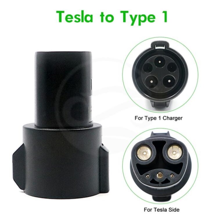 16A 32A 40A 60A Type 1 to Tesla EV Adapter/ Convertor